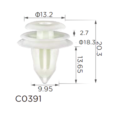 Soporte de revestimiento/puerta/carrocería/habitáculo/maletero Toyota, Lexus, Honda, Hyundai, Kia, GM, Daihatsu, Citroen, Mazda, Mitsubishi, Peugeot, Subaru, Scion, Suzuki (9046709206, 9046710161, 90467-10161 , MU000571, MU000504, MR366958, 94858299,90467 Imagen